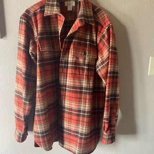LLBean plaid Chamois Cloth Shirt